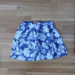 LOFT floral skirt
